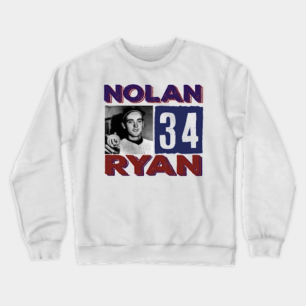 Vintage Young Nolan Ryan Crewneck Sweatshirt by MManoban